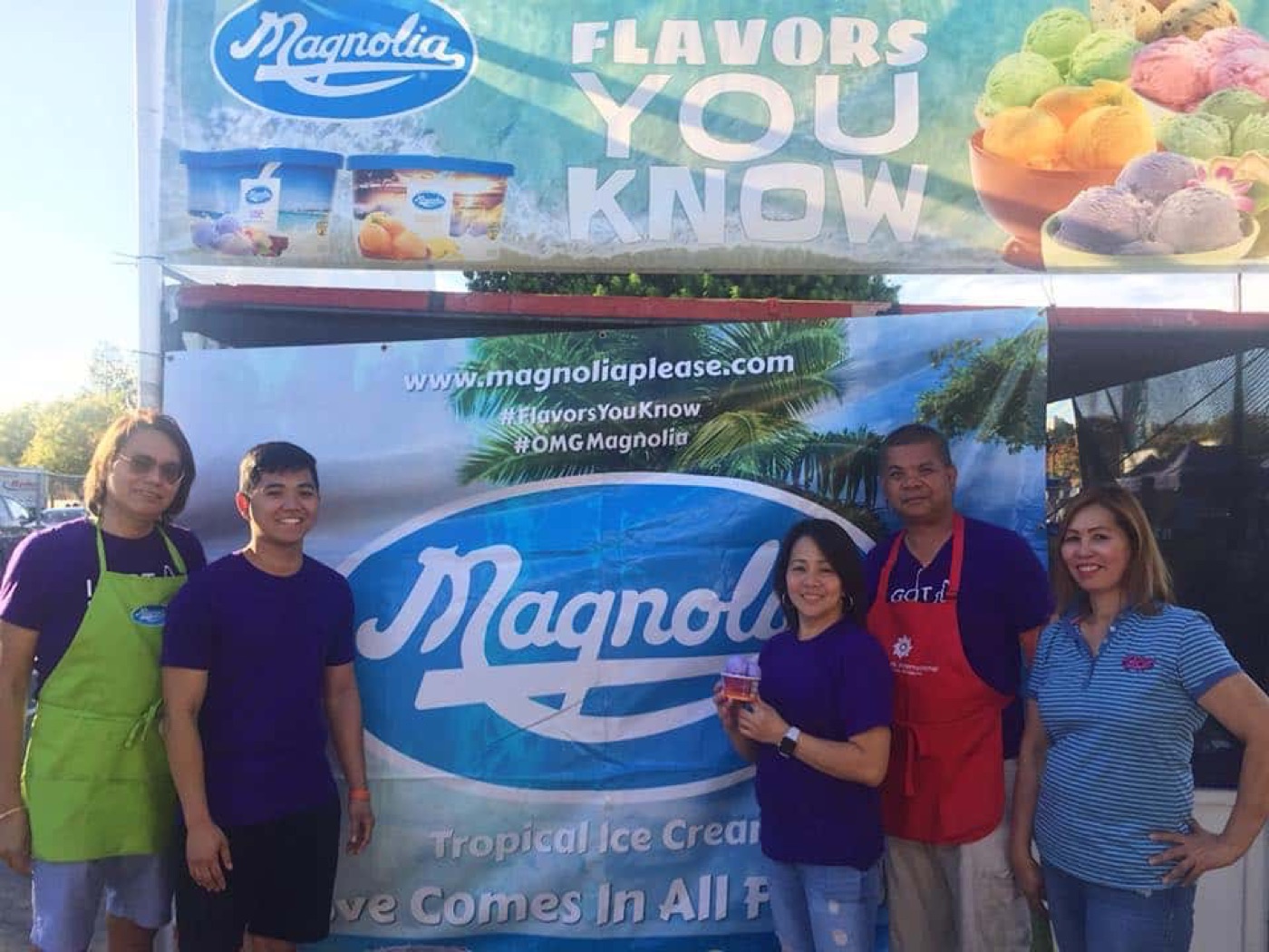 Revellers at Pittsburg Seafood Festival try Ube ice cream for the first time and liked it!