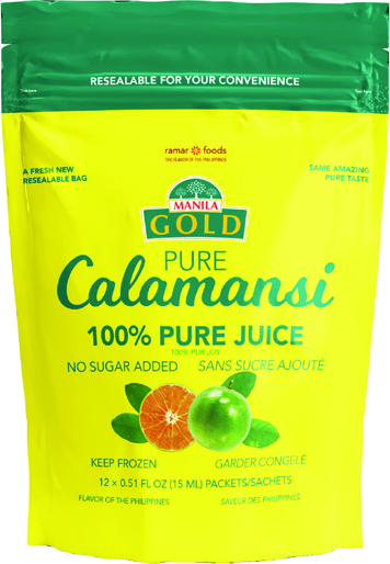 Manila Gold Pure Calamansi Packets package